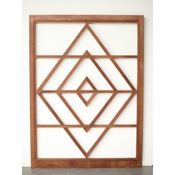 障子用チーク材建具　F253 ウラ　障子を貼る面です　このままでも