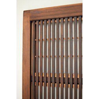 障子枠付クリアガラス格子戸 2枚1組　L1097 