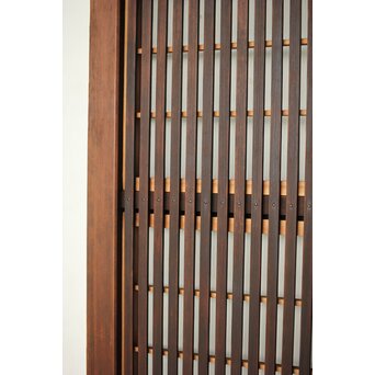 障子枠付クリアガラス格子戸 2枚1組　L1097 