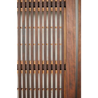 障子枠付クリアガラス格子戸 2枚1組　L1097 