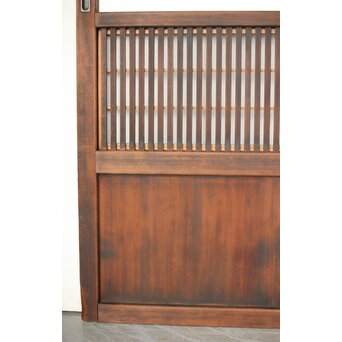 障子枠付クリアガラス格子戸 2枚1組　L1097 