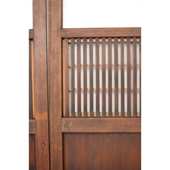 障子枠付クリアガラス格子戸 2枚1組　L1097 