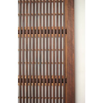 障子枠付クリアガラス格子戸 2枚1組　L1097 