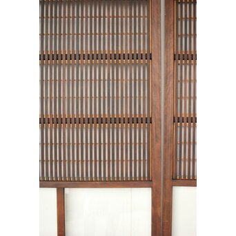 障子枠付クリアガラス格子戸 2枚1組　L1097 