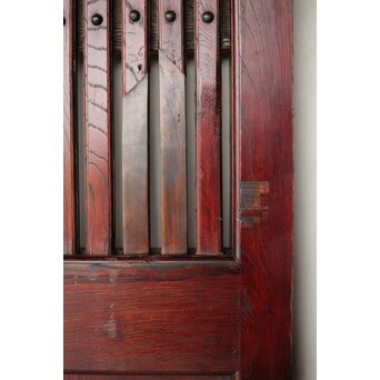 総欅 朱格子蔵戸　W110 