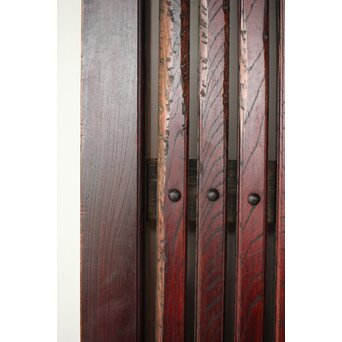 総欅 朱格子蔵戸　W110 