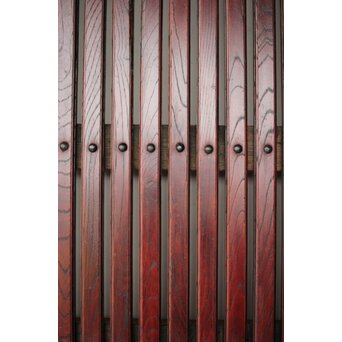 総欅 朱格子蔵戸　W110 