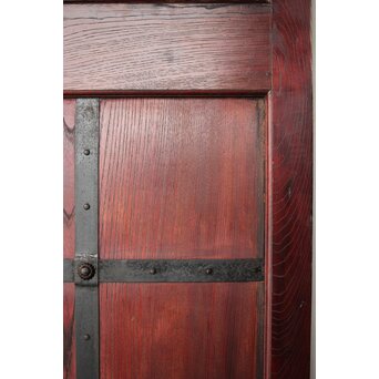 総欅 朱格子蔵戸　W110 