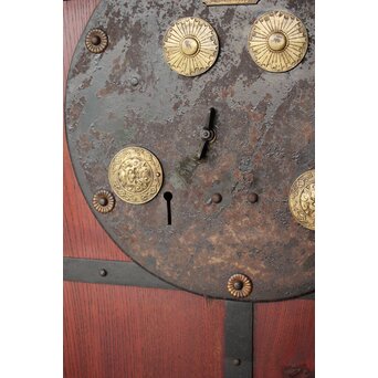 総欅 朱格子蔵戸　W110 