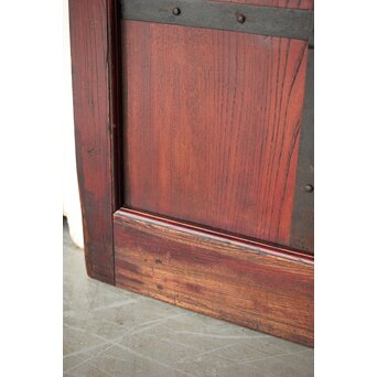 総欅 朱格子蔵戸　W110 