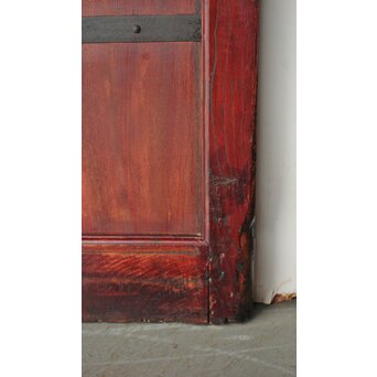 総欅 朱格子蔵戸　W110 