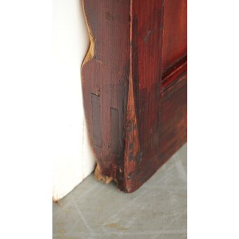 総欅 朱格子蔵戸　W110 