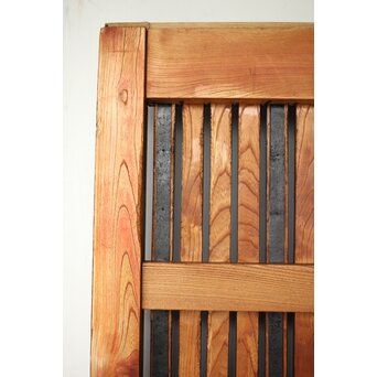 総欅 朱格子蔵戸　W110 