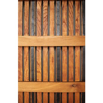 総欅 朱格子蔵戸　W110 