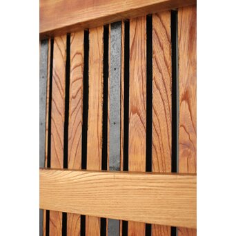 総欅 朱格子蔵戸　W110 