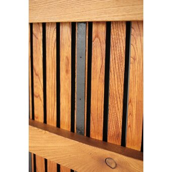 総欅 朱格子蔵戸　W110 