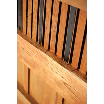 総欅 朱格子蔵戸　W110 