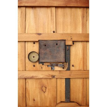 総欅 朱格子蔵戸　W110 