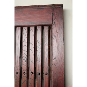 総欅 朱格子蔵戸　W110 