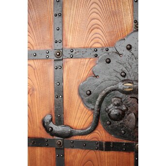 天地板 総欅巾着金具蔵戸　W111 