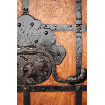 天地板 総欅巾着金具蔵戸　W111 