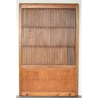 栗の格子蔵戸　W112