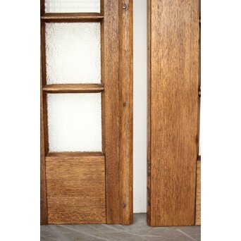 ラワンの洋館観音開きプレスガラスドア 3枚仕様　GD0181 