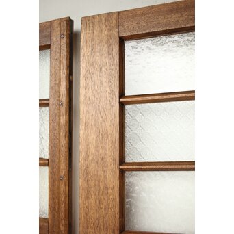 ラワンの洋館観音開きプレスガラスドア 3枚仕様　GD0181 