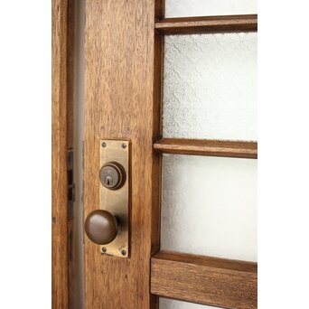 ラワンの洋館観音開きプレスガラスドア 3枚仕様　GD0181 