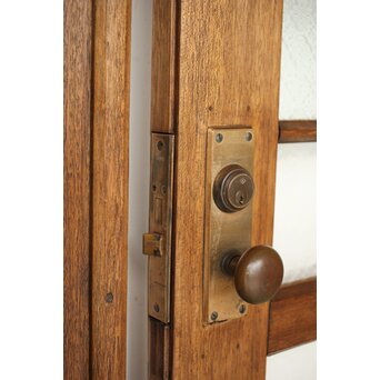 ラワンの洋館観音開きプレスガラスドア 3枚仕様　GD0181 