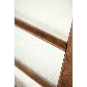 ラワンの洋館観音開きプレスガラスドア 3枚仕様　GD0181 