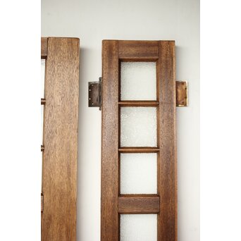 ラワンの洋館観音開きプレスガラスドア 3枚仕様　GD0181 