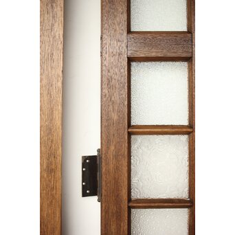 ラワンの洋館観音開きプレスガラスドア 3枚仕様　GD0181 