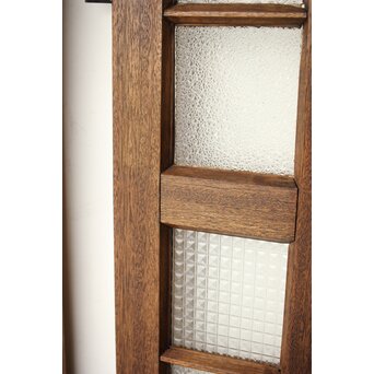 ラワンの洋館観音開きプレスガラスドア 3枚仕様　GD0181 