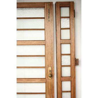 ラワンの洋館観音開きプレスガラスドア 3枚仕様　GD0181 