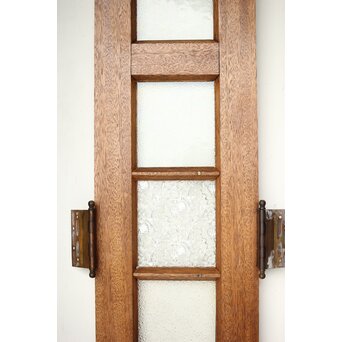 ラワンの洋館観音開きプレスガラスドア 3枚仕様　GD0181 