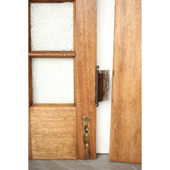 ラワンの洋館観音開きプレスガラスドア 3枚仕様　GD0181 