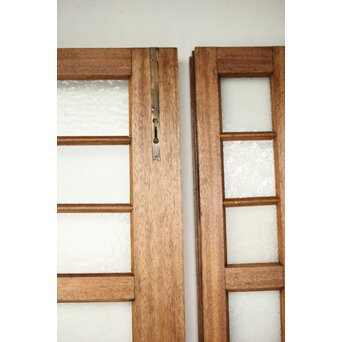 ラワンの洋館観音開きプレスガラスドア 3枚仕様　GD0181 