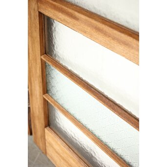 ラワンの洋館観音開きプレスガラスドア 3枚仕様　GD0181 