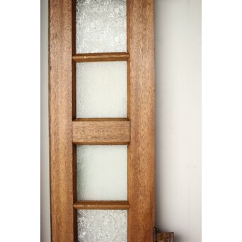 ラワンの洋館観音開きプレスガラスドア 3枚仕様　GD0181 