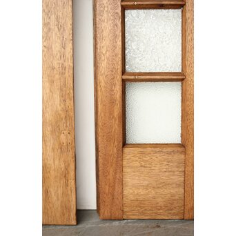 ラワンの洋館観音開きプレスガラスドア 3枚仕様　GD0181 