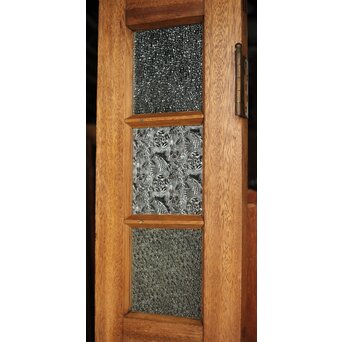 ラワンの洋館観音開きプレスガラスドア 3枚仕様　GD0181 レトロな時代プレスガラスが贅沢に