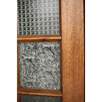 ラワンの洋館観音開きプレスガラスドア 3枚仕様　GD0181 