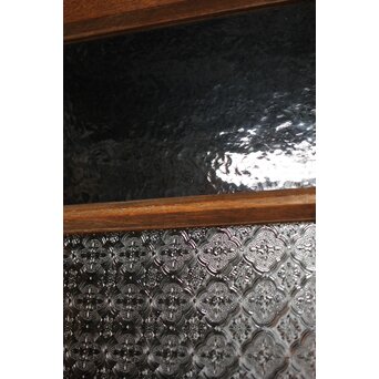 ラワンの洋館観音開きプレスガラスドア 3枚仕様　GD0181 