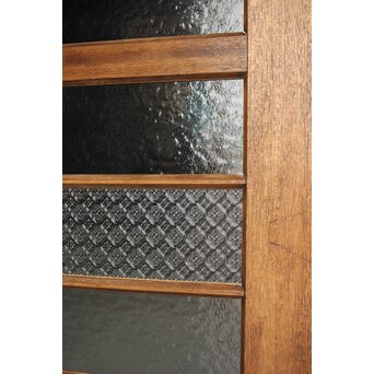 ラワンの洋館観音開きプレスガラスドア 3枚仕様　GD0181 