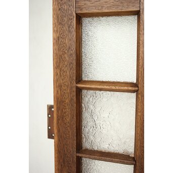 ラワンの洋館観音開きプレスガラスドア 3枚仕様　GD0181 