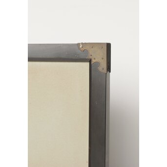 篠原如雪 木彫彩色南国花鳥図屏風　X414 