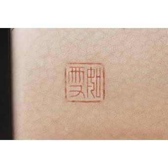 篠原如雪 木彫彩色南国花鳥図屏風　X414 