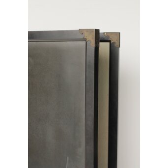 篠原如雪 木彫彩色南国花鳥図屏風　X414 