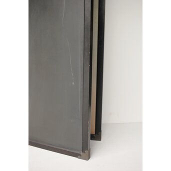 篠原如雪 木彫彩色南国花鳥図屏風　X414 